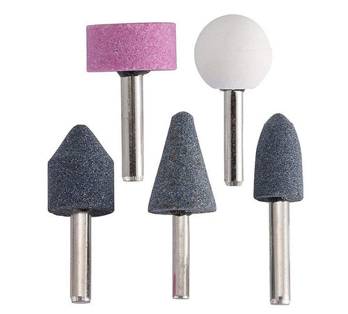 Multicolour abrasive mounted stone set of 5 pcs. zoomstoree