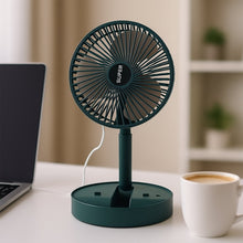 Sensor Foldable Mini Desk Fan with Adjustable Height and Angle (1 Pc)